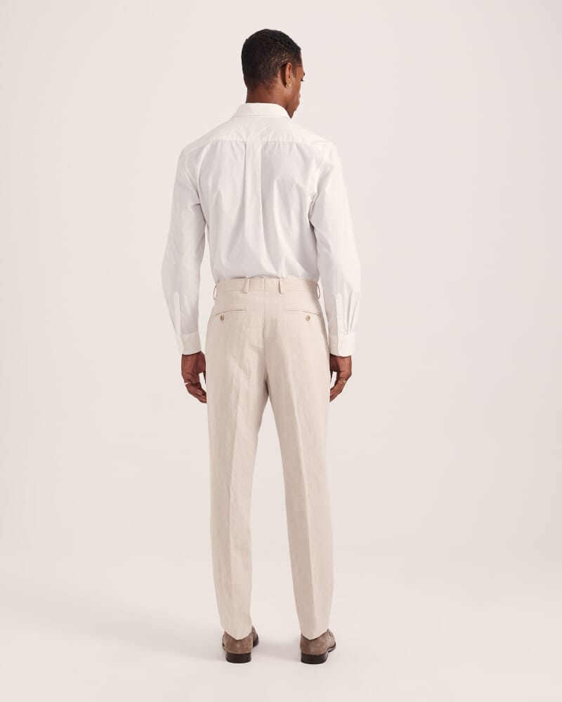 Elias Linen Cotton Pant in OATMEAL