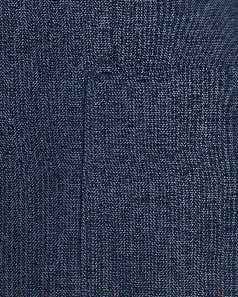 Lucian Cotton Linen Suit Jacket in STEEL