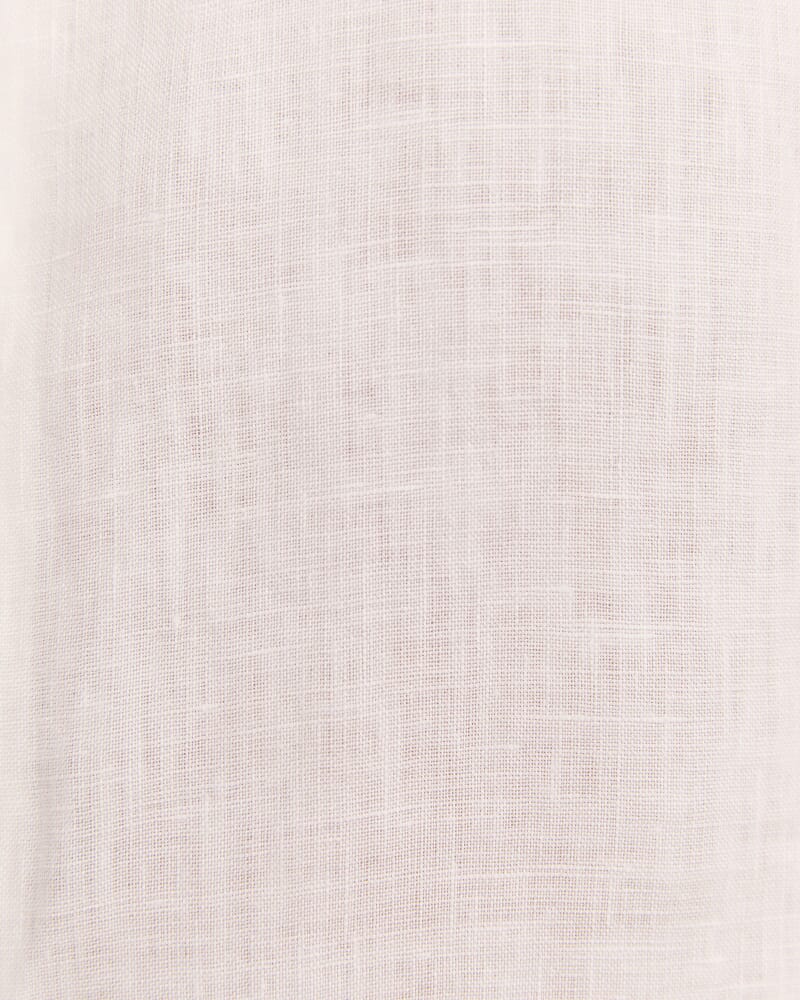 Julian Slim Linen Shirt in WHITE