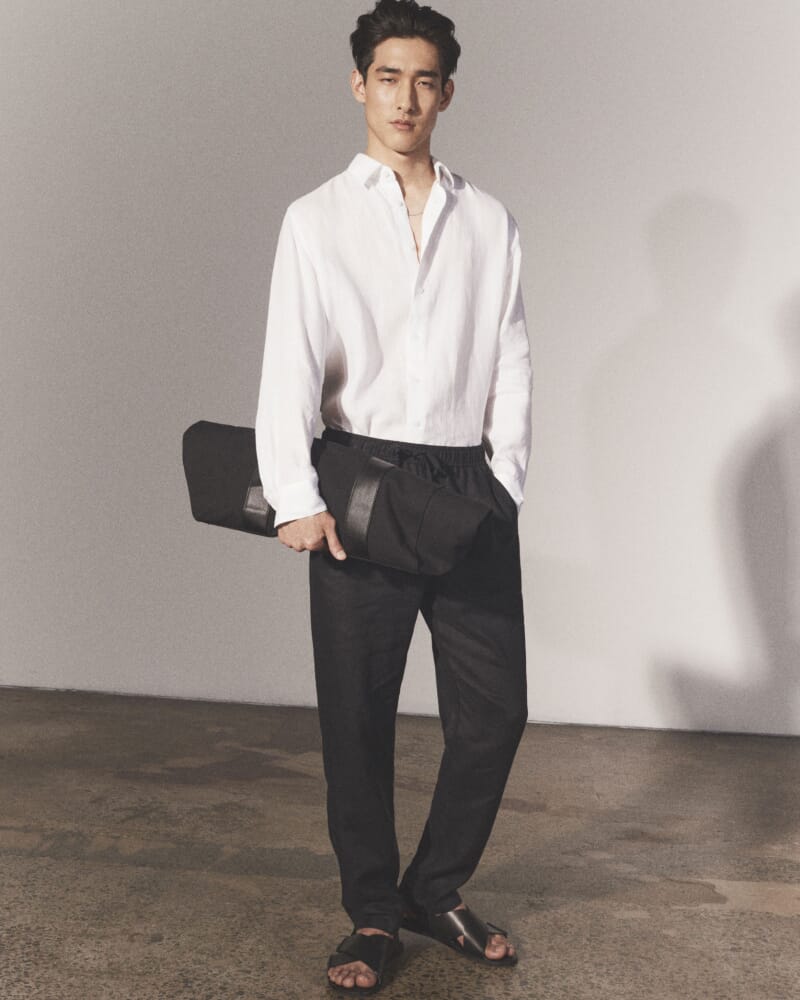 Kent Linen Pant in BLACK