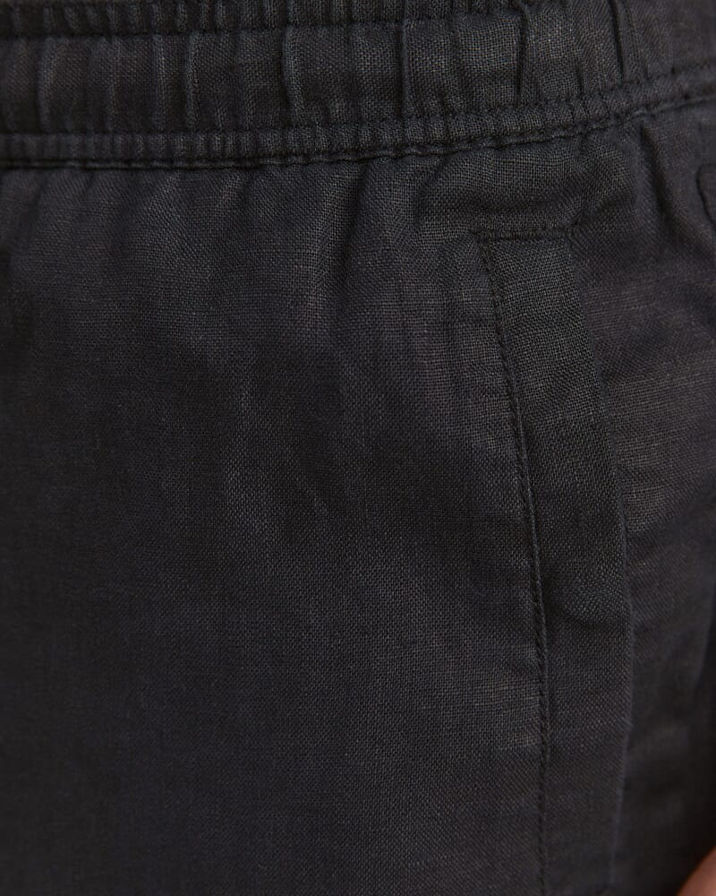 Kent Linen Pant in BLACK
