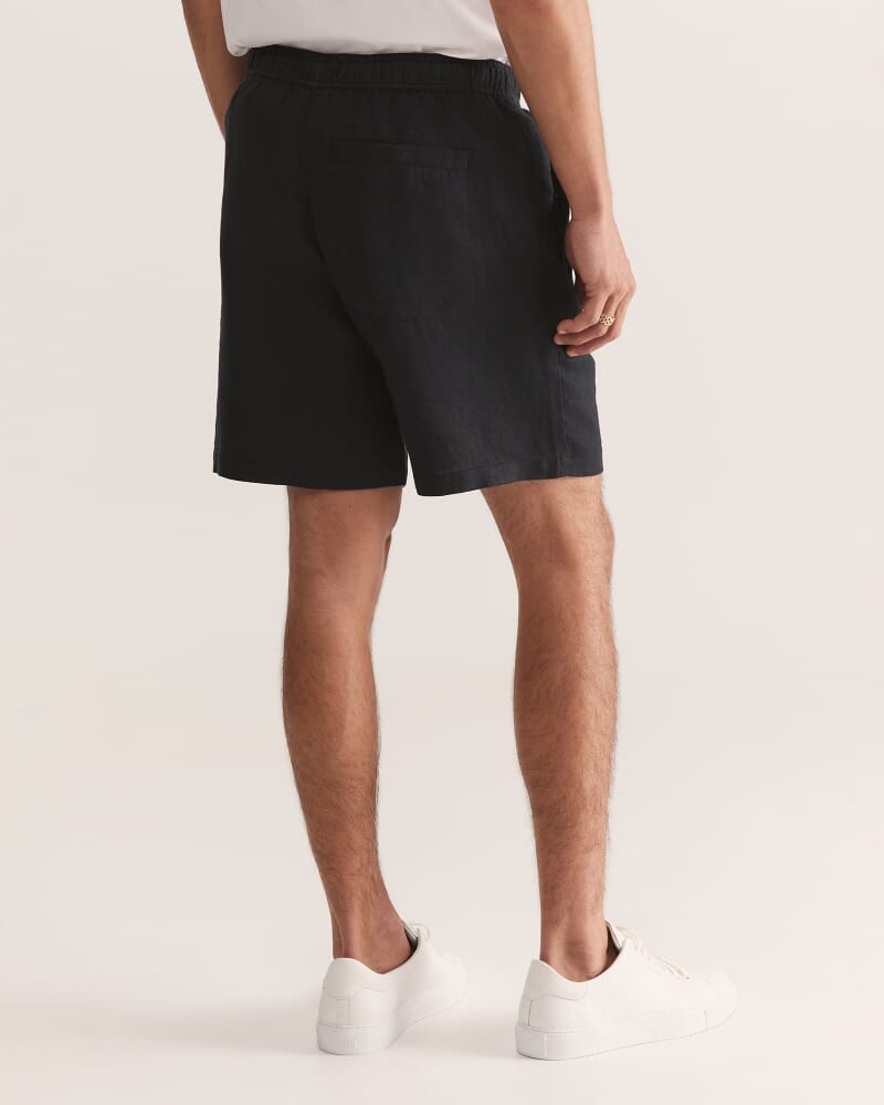 Kent Linen Short in BLACK