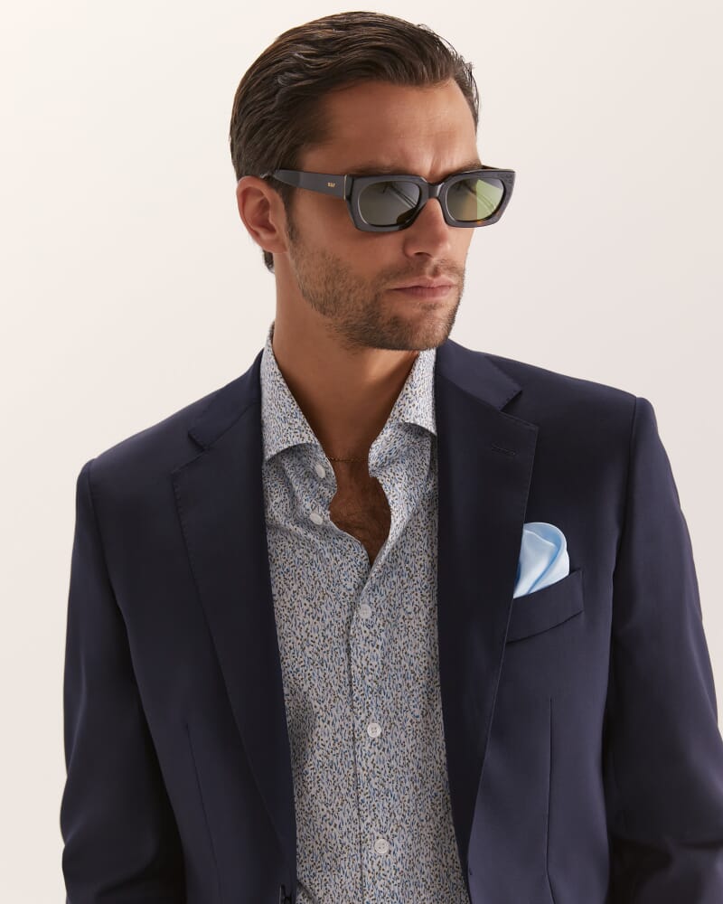 Sorkin Wool Suit Jacket in NAVY