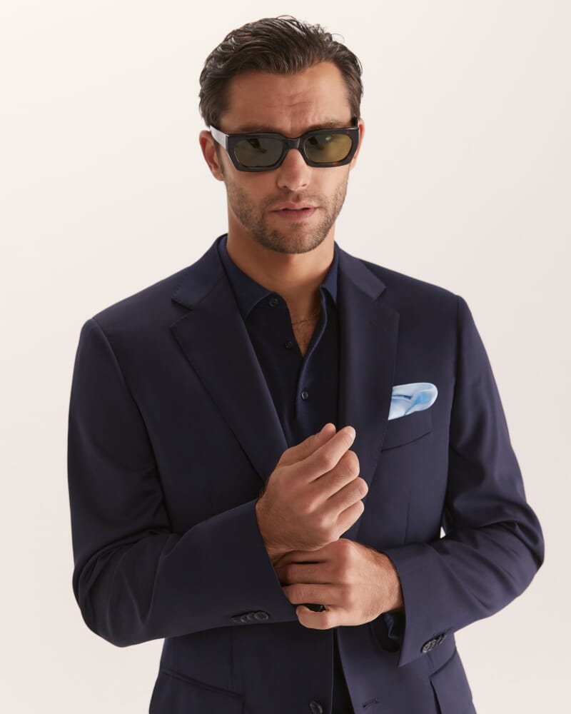 Sorkin Wool Suit Jacket in NAVY