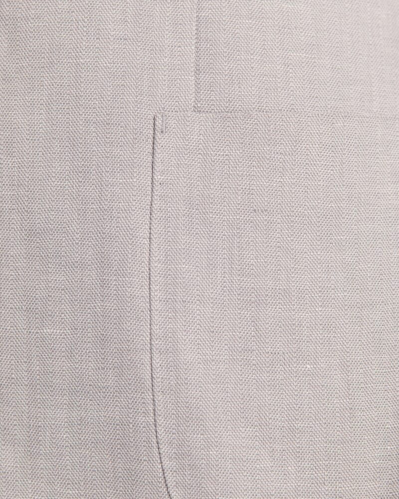 Lucian Cotton Linen Suit Pant in SILVER