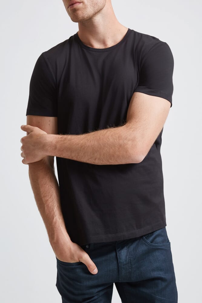 Daniel Crew Neck Tee in BLACK