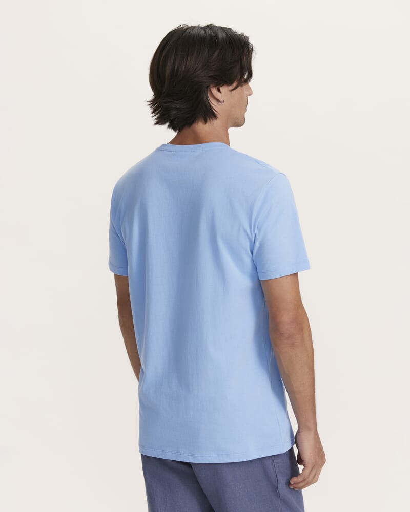 Daniel Crew Neck Tee in CERULEAN
