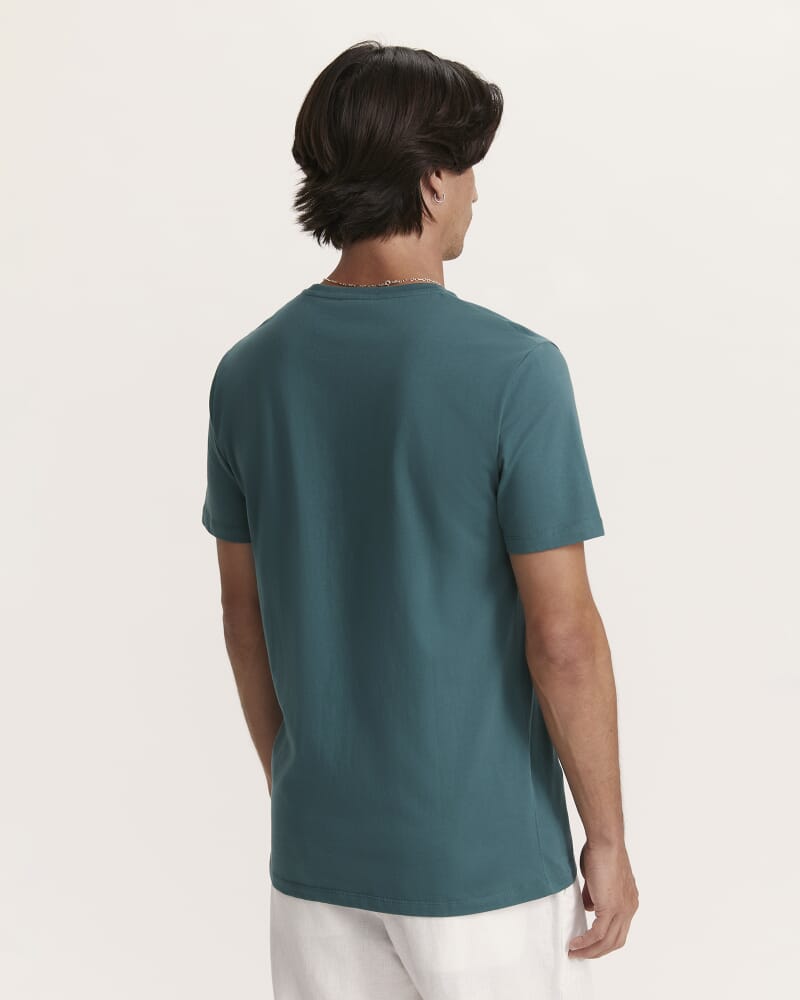 Daniel Crew Neck Tee in DARK GREEN