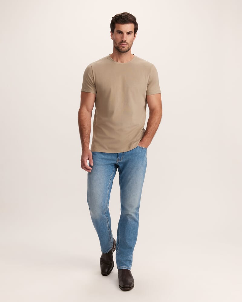 Super Soft Tee in LIGHT KHAKI