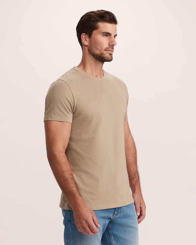Super Soft Tee in LIGHT KHAKI