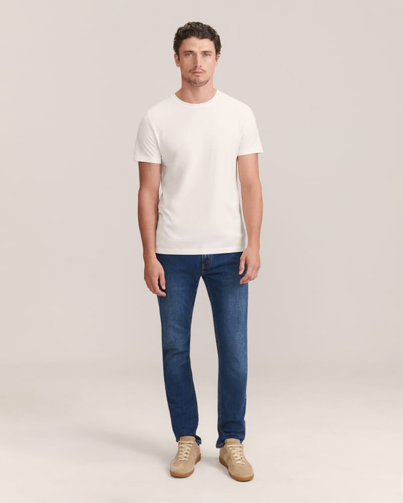 Daniel Crew Neck Tee in ARCTIC WHITE