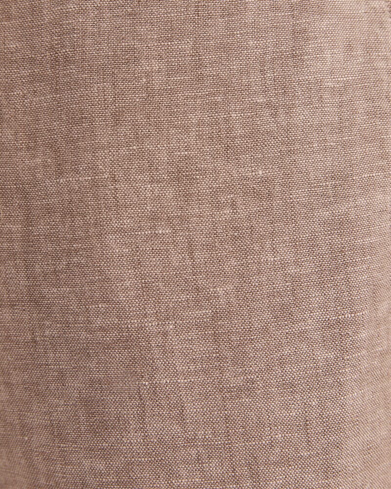 Luca Linen Short in ALMOND