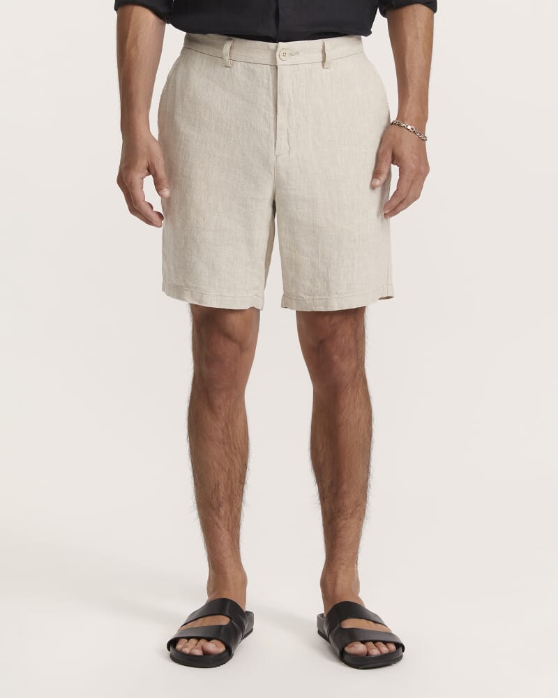 Luca Linen Short in OATMEAL