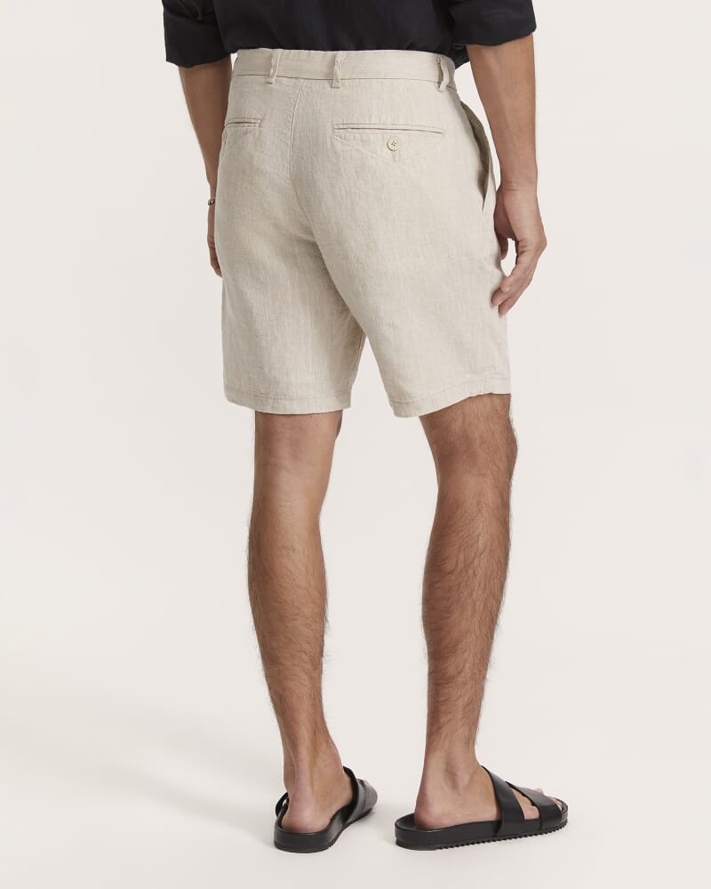 Luca Linen Short in OATMEAL