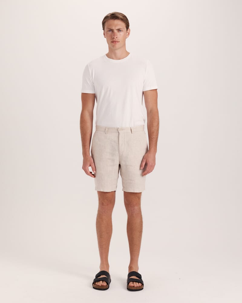 Luca Linen Short in OATMEAL