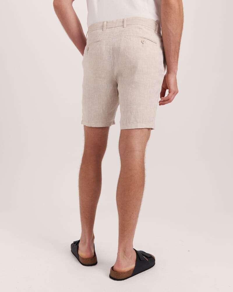 Luca Linen Short in OATMEAL
