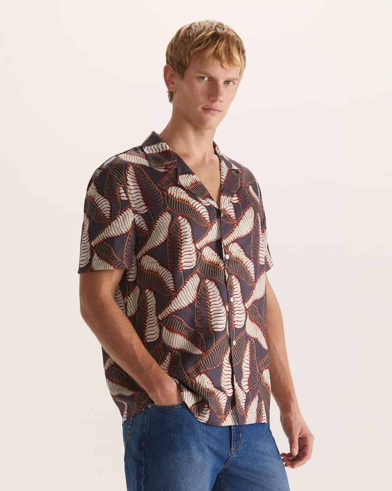 Cohen Short Sleeve Resort Print Shirt in MULTI
