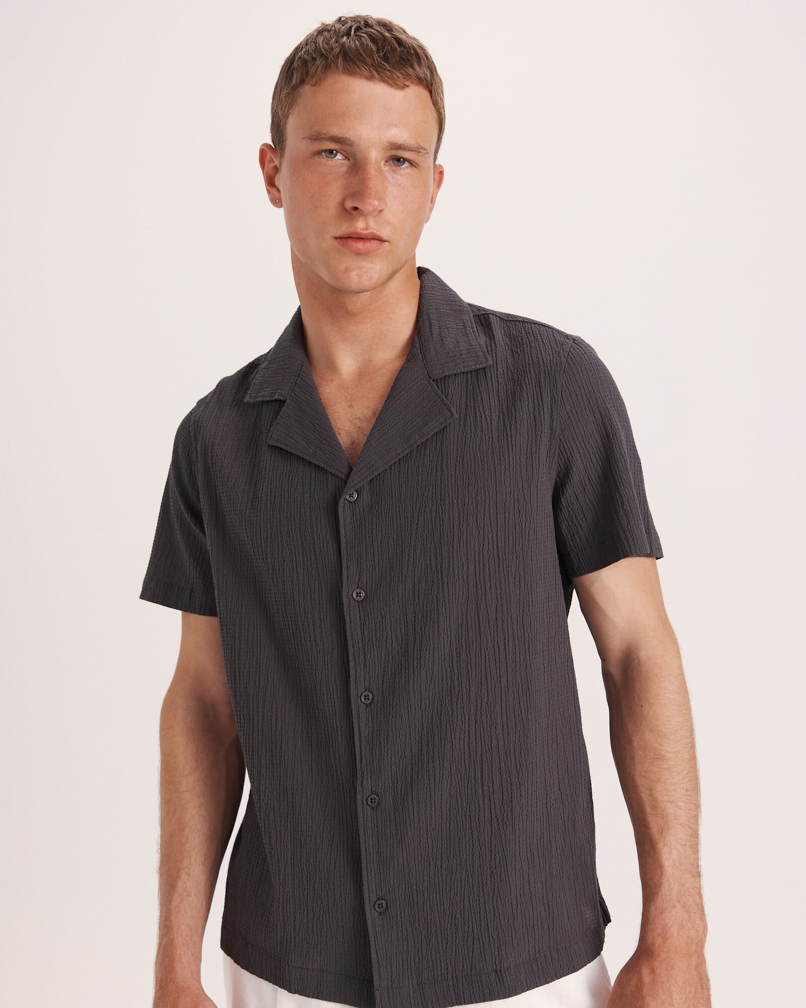 Marco Seersucker Cotton Resort Shirt