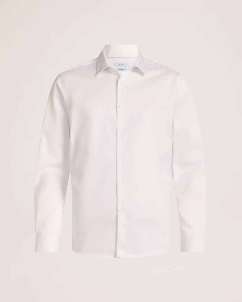 Fallon Twill Shirt in WHITE