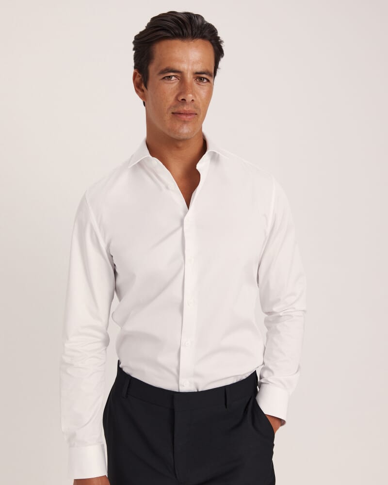 Fallon Twill Shirt in WHITE