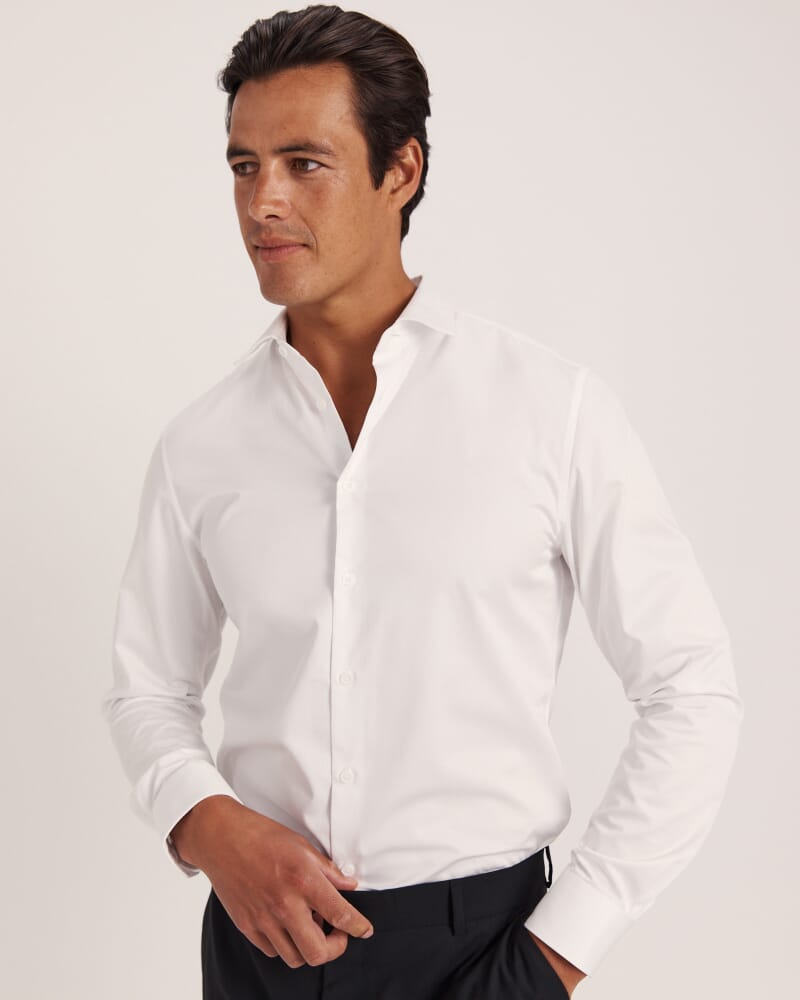 Fallon Twill Shirt in WHITE