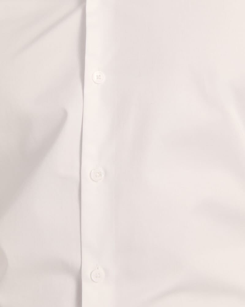 Fallon Twill Shirt in WHITE