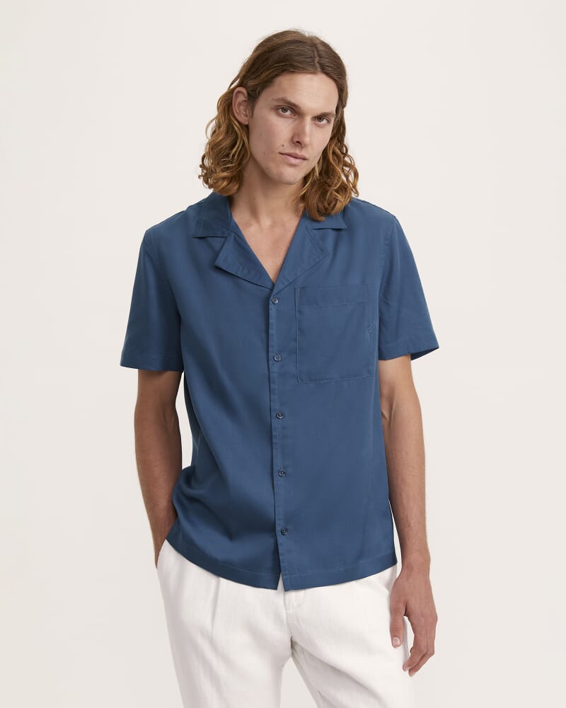 Rock Resort Short Sleeve Shirt in STEEL