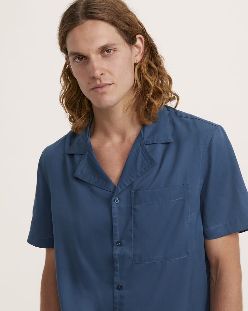 Rock Resort Short Sleeve Shirt in STEEL