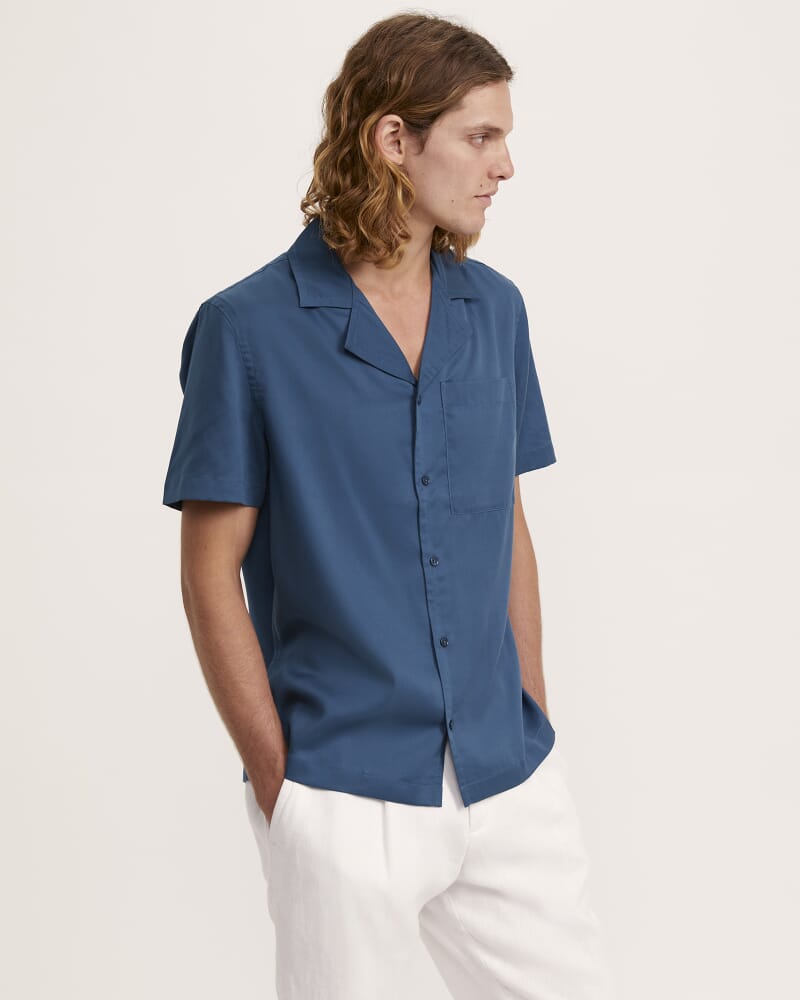 Rock Resort Short Sleeve Shirt in STEEL