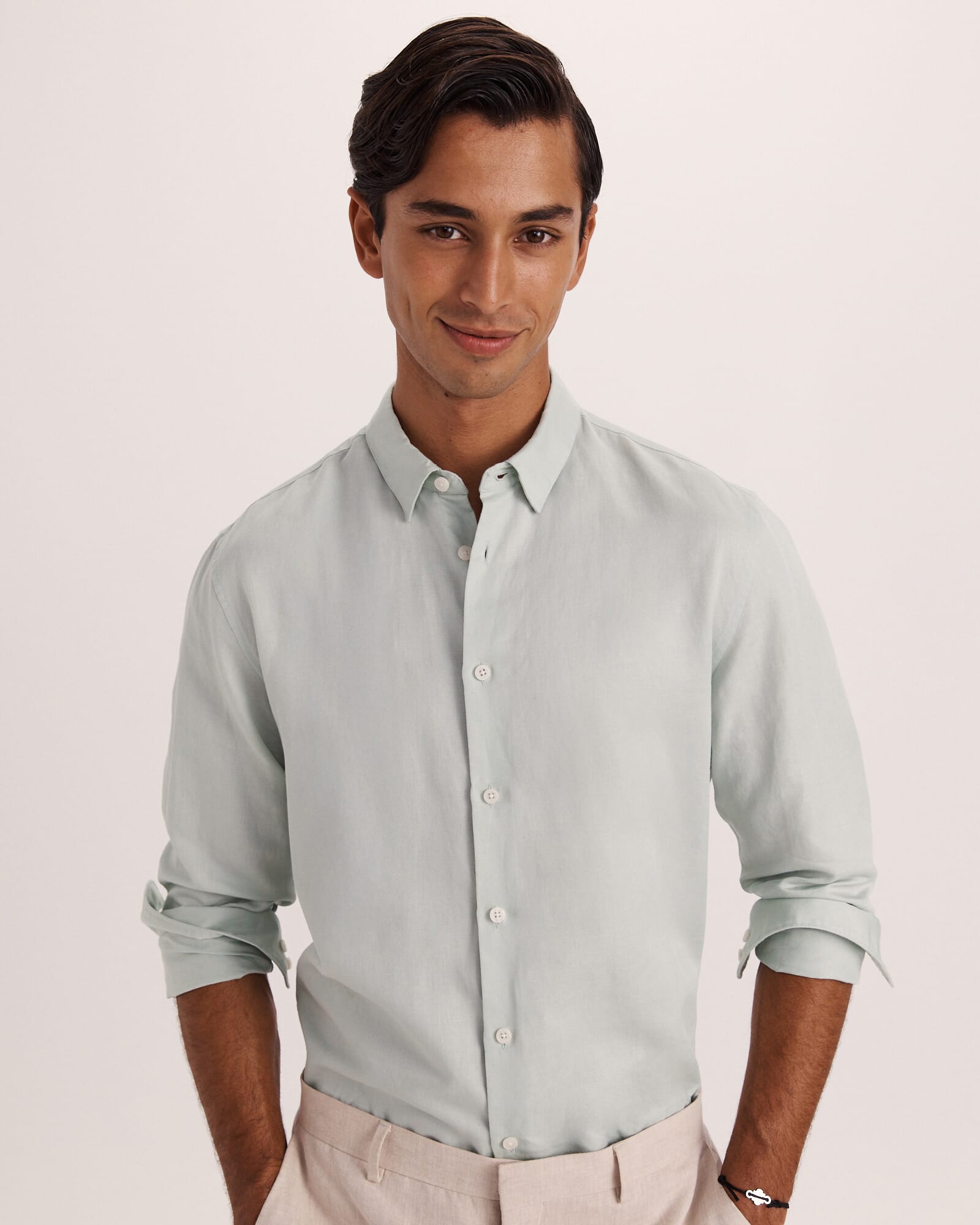 Reeves Long Sleeve Classic Linen Cotton Shirt
