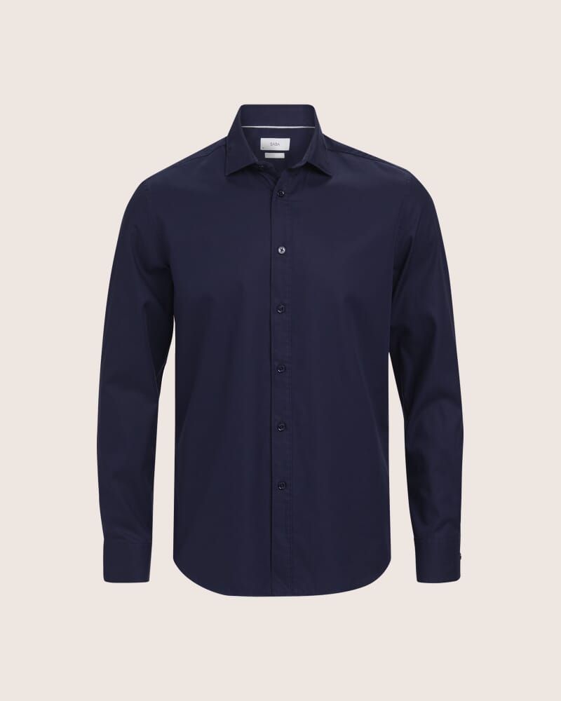 Harry Egyptian Cotton Shirt in NAVY