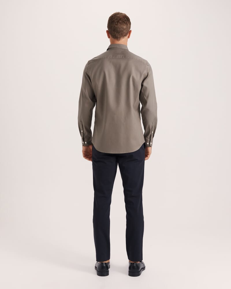 Harry Egyptian Cotton Shirt in OLIVE