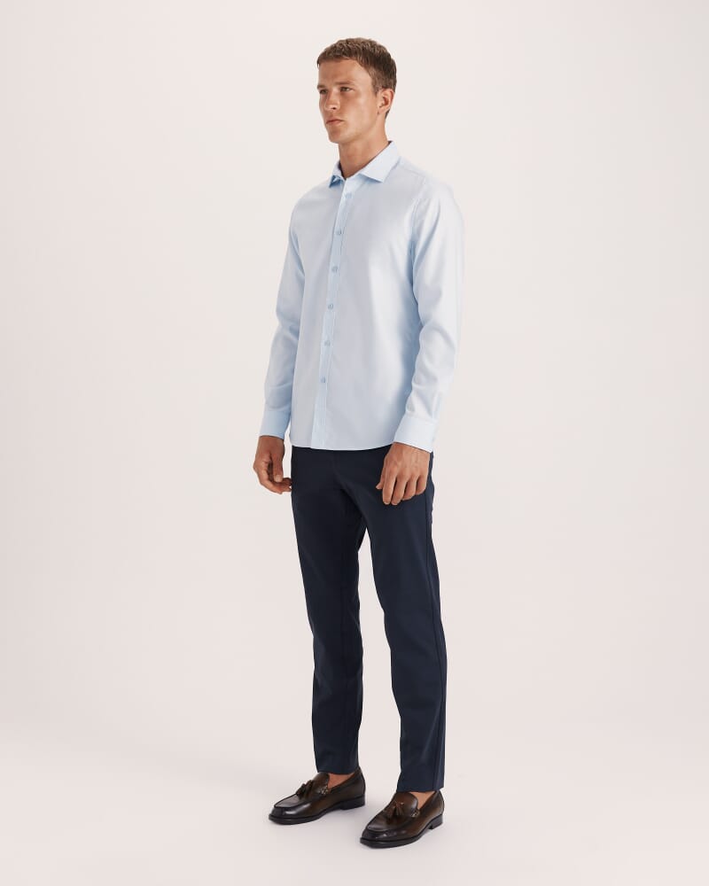 Harry Egyptian Cotton Shirt in PALE BLUE