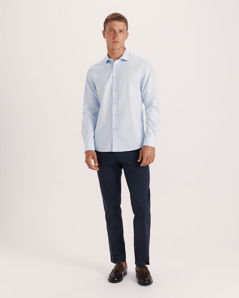 Harry Egyptian Cotton Shirt in PALE BLUE