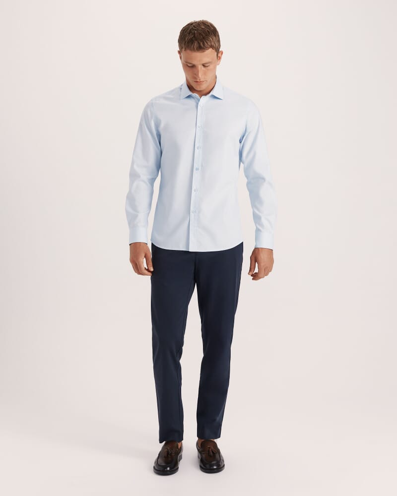 Harry Egyptian Cotton Shirt in PALE BLUE