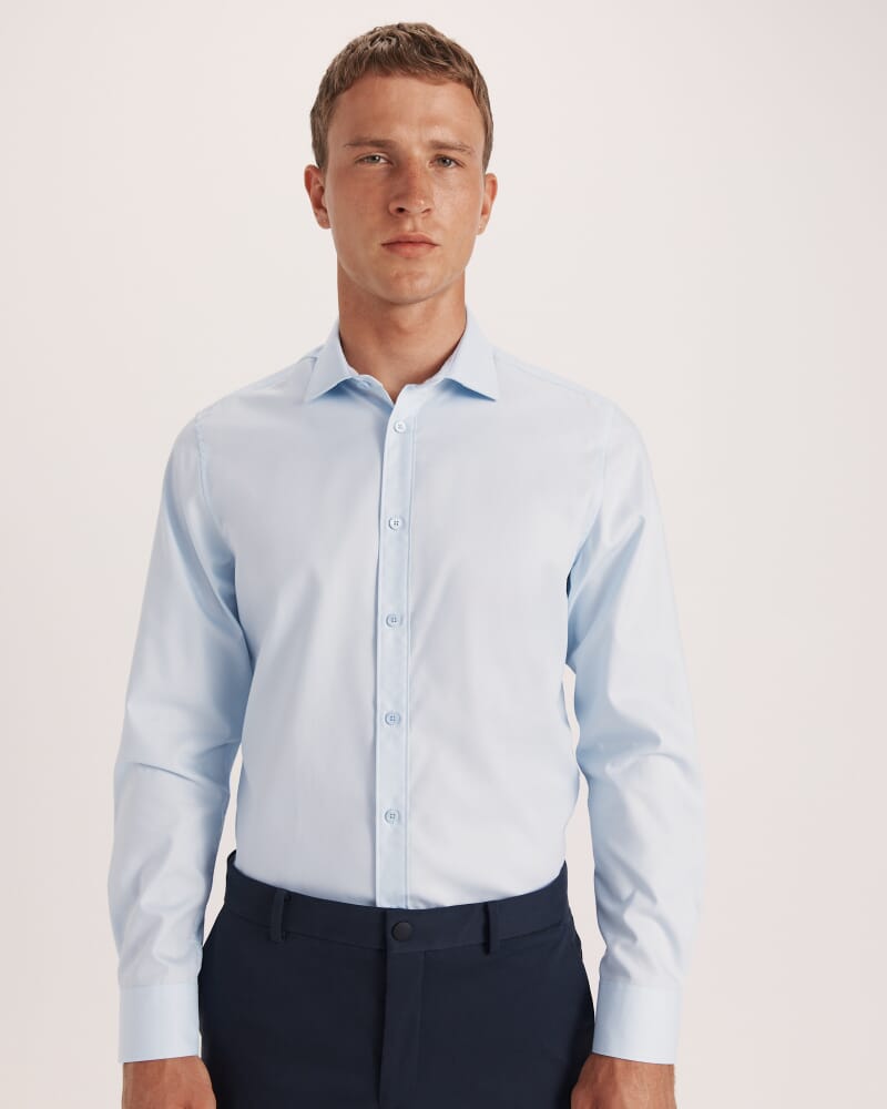 Harry Egyptian Cotton Shirt in PALE BLUE