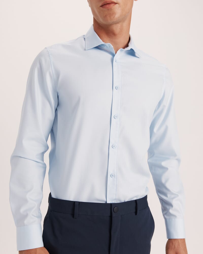 Harry Egyptian Cotton Shirt in PALE BLUE