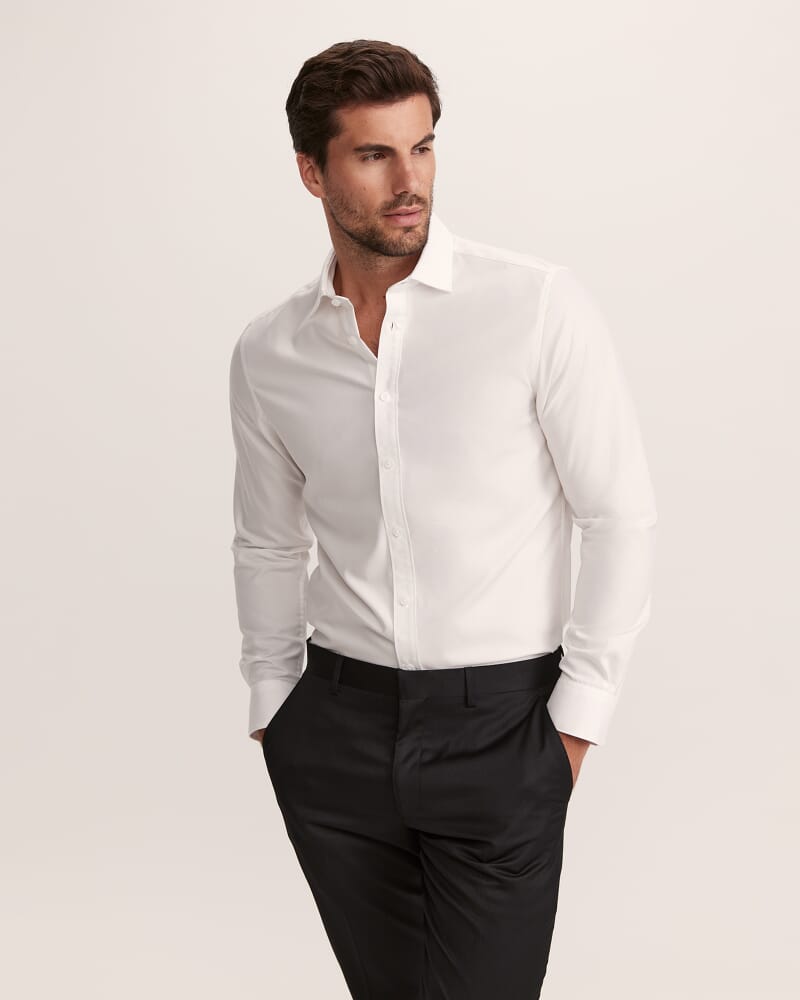 Harry Egyptian Cotton Shirt in WHITE