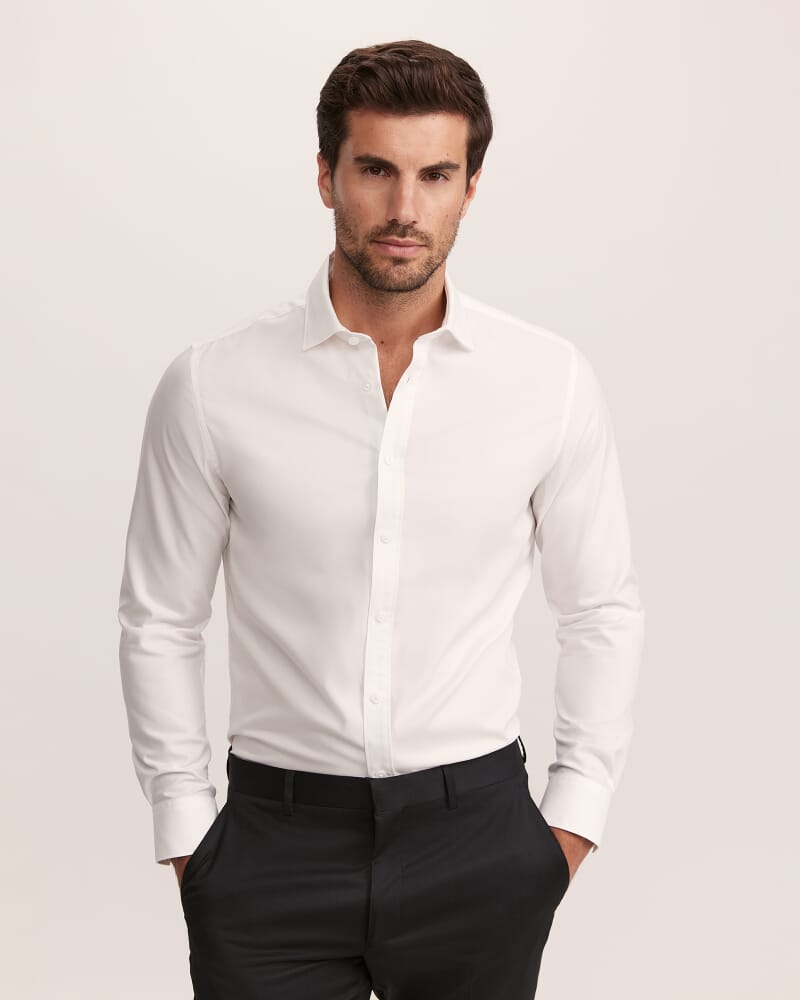 Harry Egyptian Cotton Shirt in WHITE
