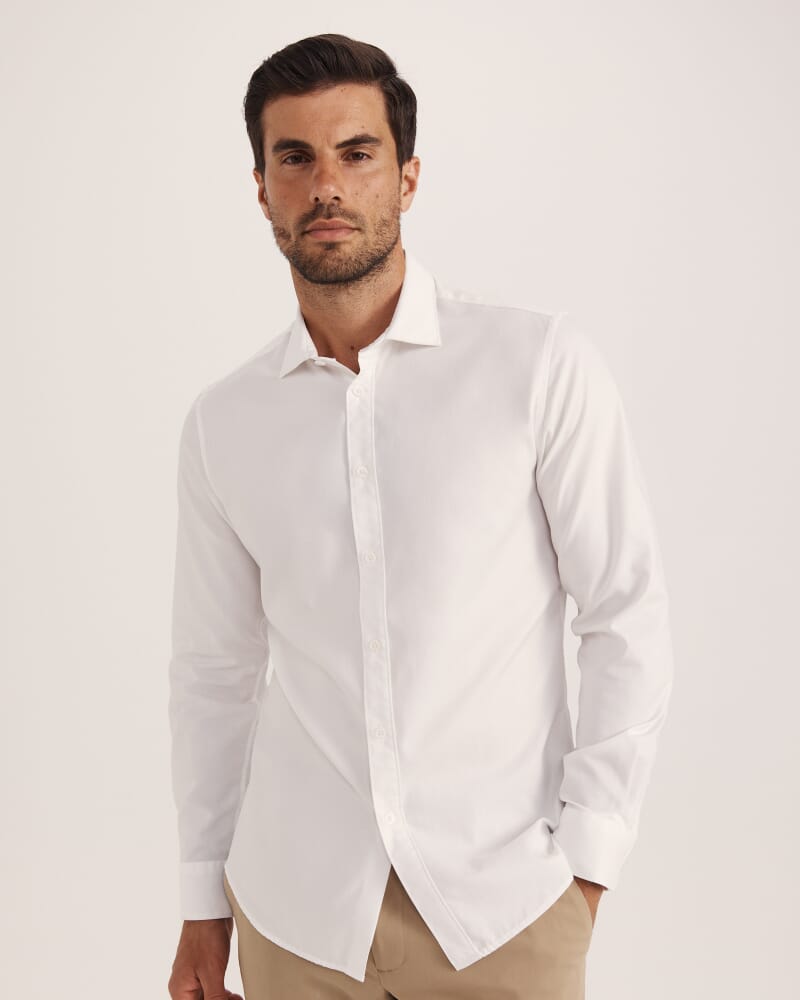 Harry Egyptian Cotton Shirt in WHITE