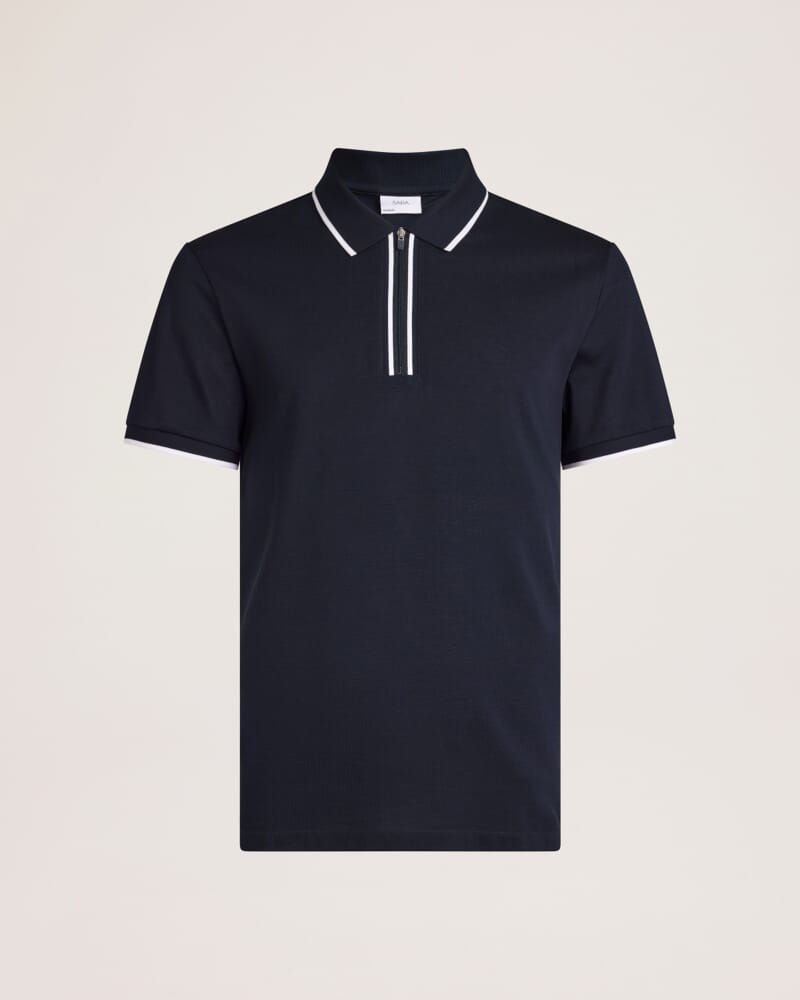 Andy Zip Polo in NAVY