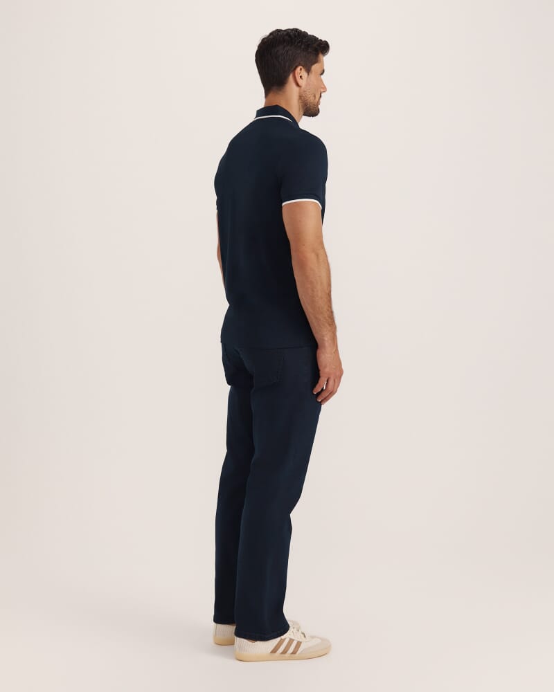 Andy Zip Polo in NAVY