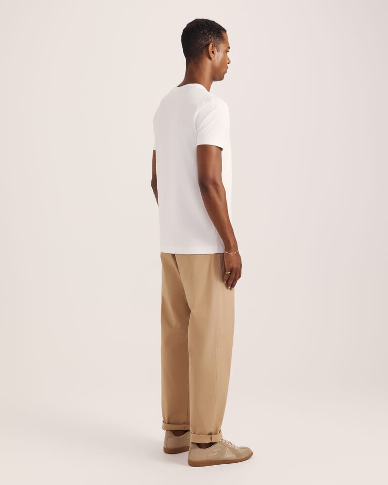 Oscar Stretch Tee in WHITE