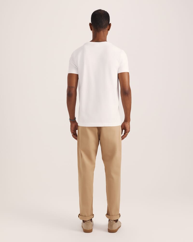 Oscar Stretch Tee in WHITE
