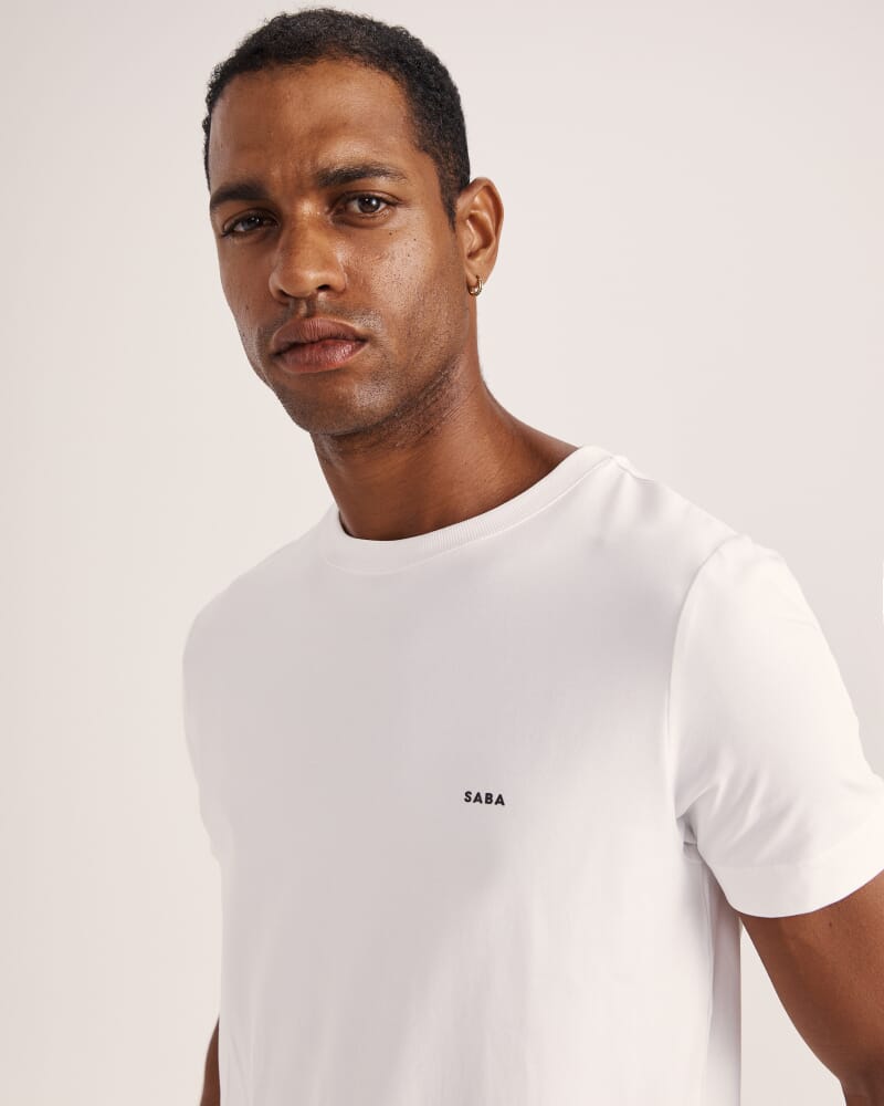 Oscar Stretch Tee in WHITE