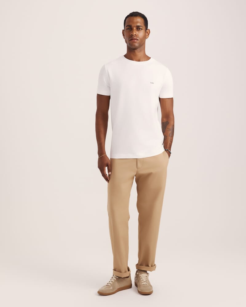 Oscar Stretch Tee in WHITE