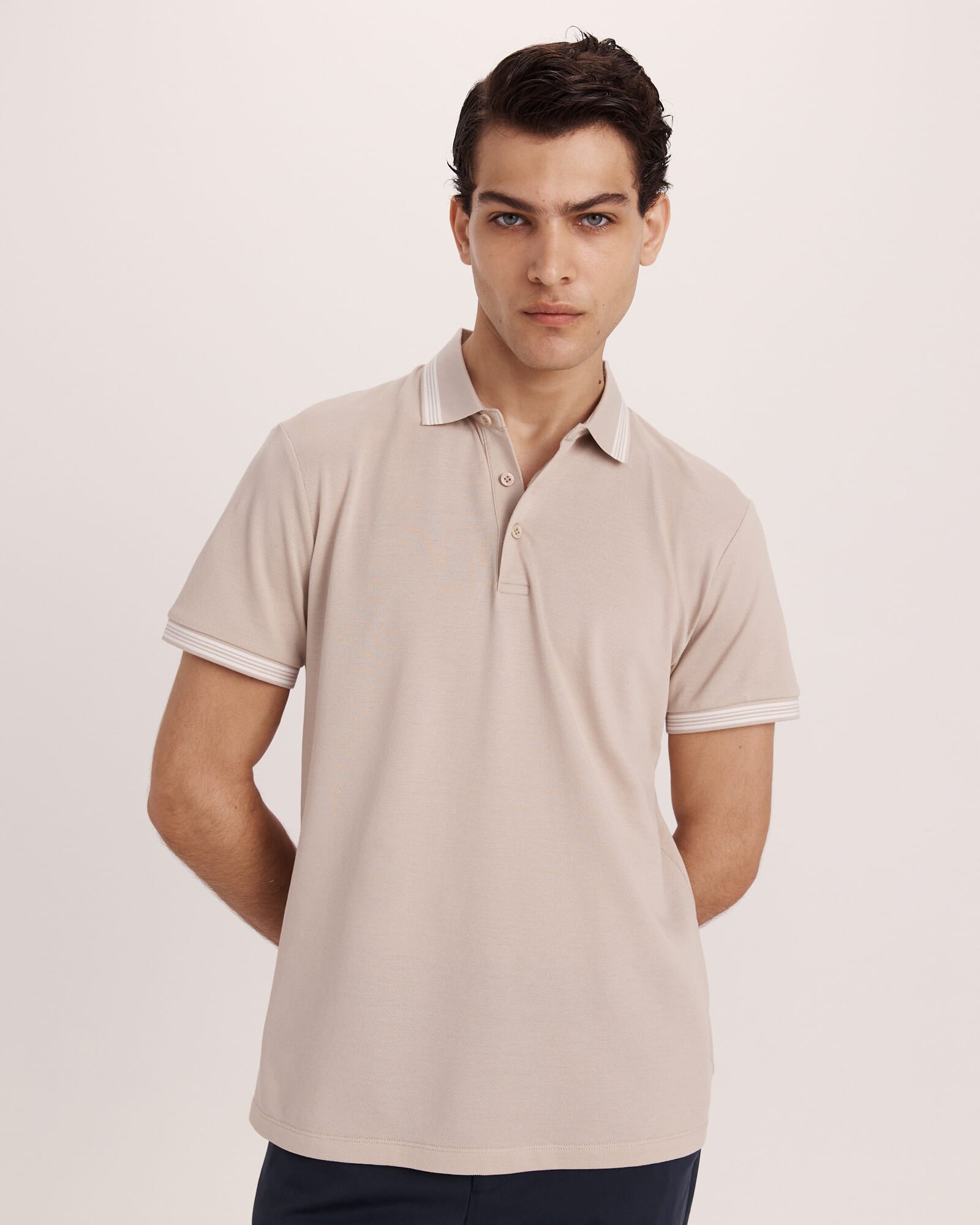 Andy Tipped Cotton Polo