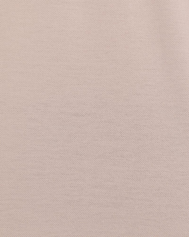 Andy Tipped Cotton Polo in DUNE