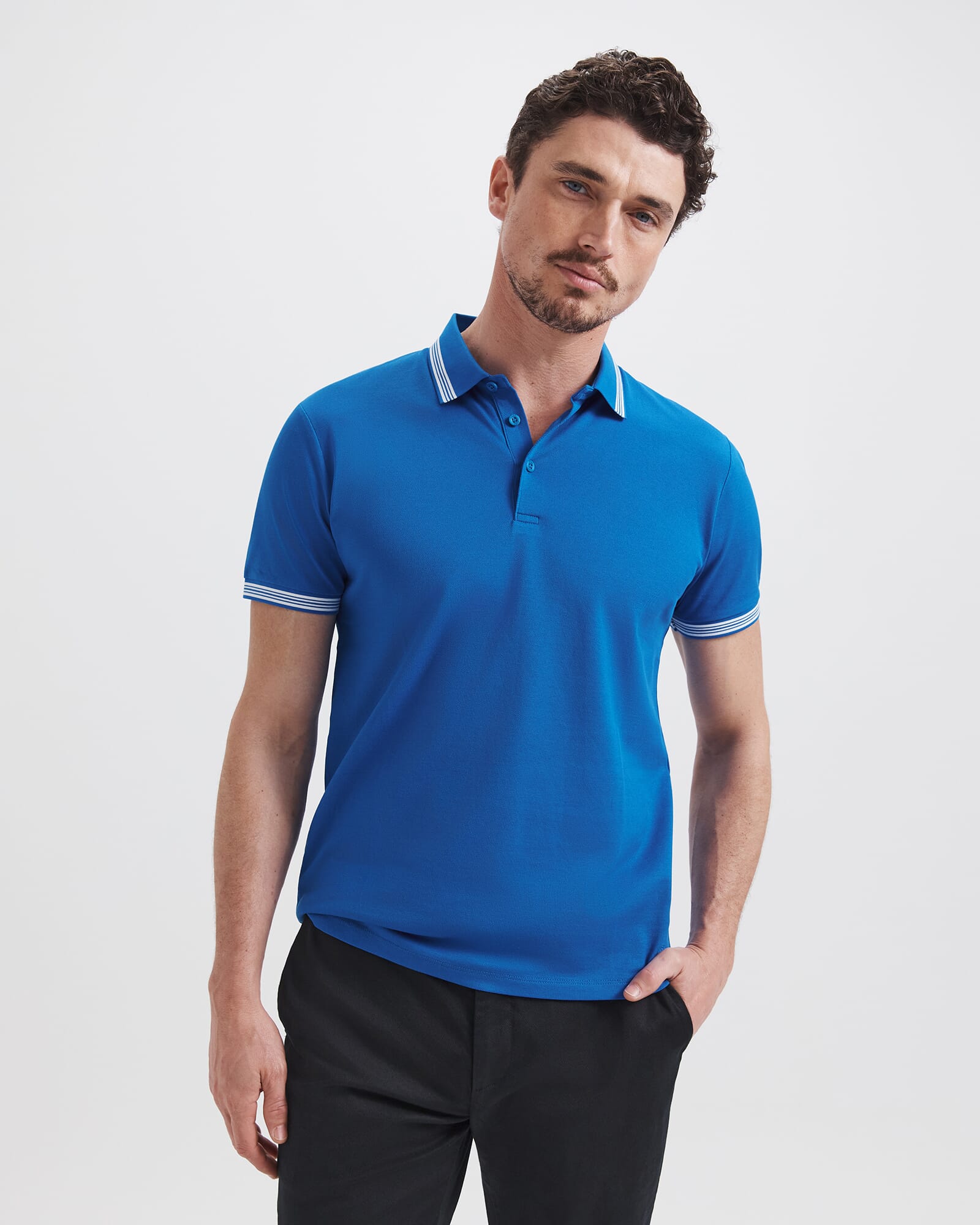 Andy Tipped Cotton Polo