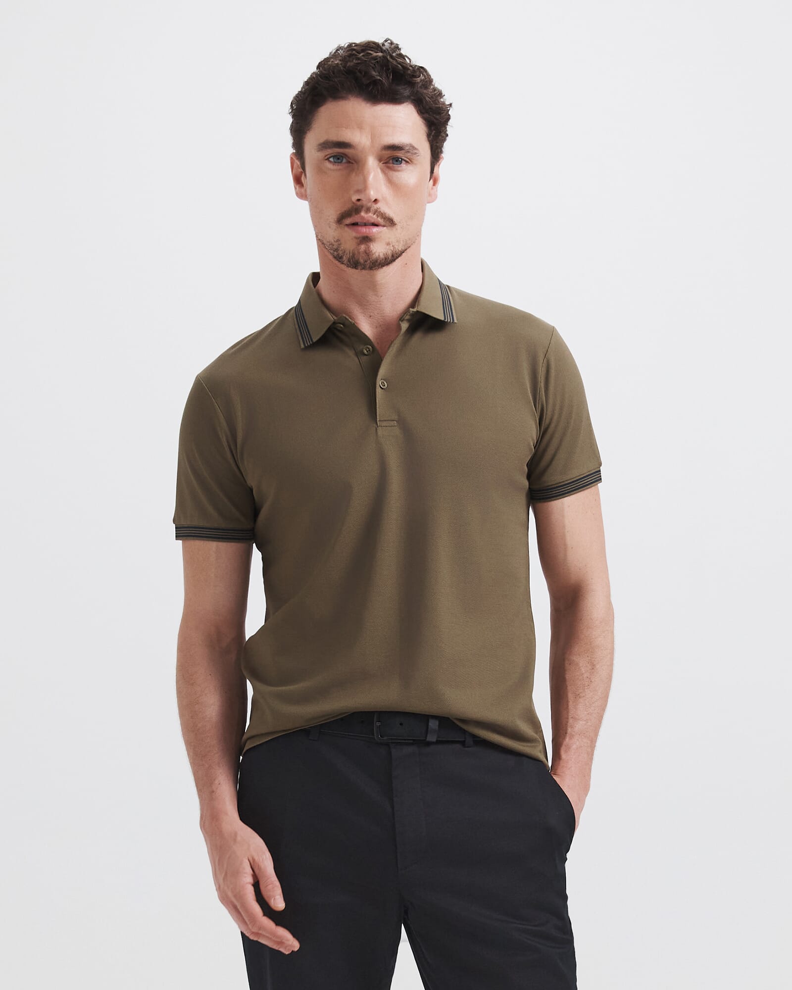 Andy Tipped Cotton Polo